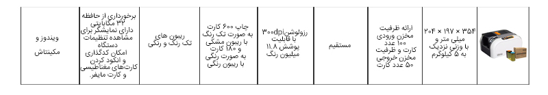 جدول مقایسه